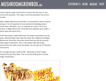 Tablet Screenshot of mushroomgrowbox.org